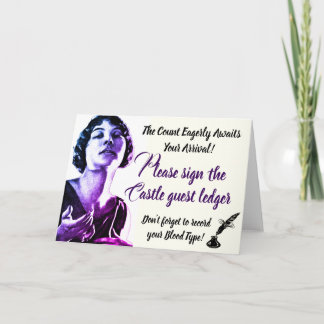 私達のゲストの元帳に署名して下さい カード