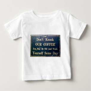 私達のコーヒーをたたかないで下さい ベビーTシャツ