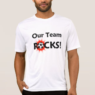 私達のチームはサッカーの選手名前または数Tシャツを揺すります Tシャツ