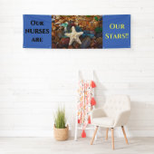 私達のナースは私達の星です!! 看護週の旗 横断幕 (インサイチュ)