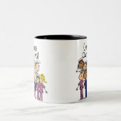 私達のナースを祝って下さい ツートーンマグカップ (中央)