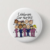 私達のナースを祝って下さい 缶バッジ (正面)