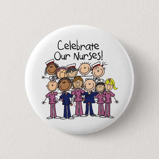 私達のナースを祝って下さい 缶バッジ (正面)