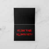 私達のハローウィンパーティへの歓迎! (カードの中で) カード (内部)