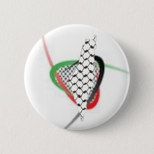 私達のハートのパレスチナ 缶バッジ (正面)