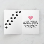 私達のハートのペットウサギの哀悼| Furever カード (内部)