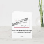 私達のハートの底はyous感謝していしています サンキューカード (裏面)