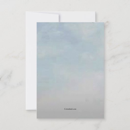 私達のハートの死別常にでありがとう サンキューカード (裏面)