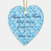 私達のハートの青いオーナメント常にで セラミックオーナメント (左)