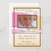 私達のハートの~の採用の発表に 案内状 (正面/裏面)