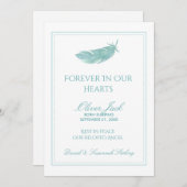 私達のハート|の青い羽の永久にベビーの記念物 プログラム (正面/裏面)