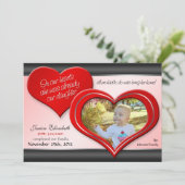 私達のハート-赤いハートの採用の発表 案内状 (スタンド正面)