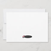 私達のハート-赤いハートの採用の発表 案内状 (裏面)