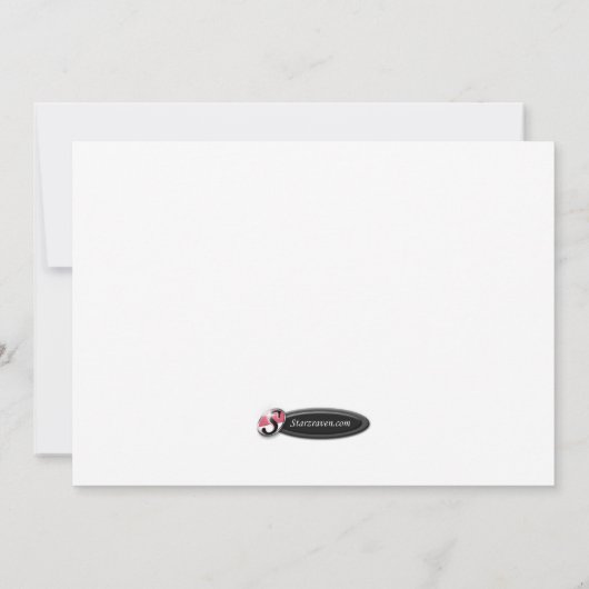 私達のハート-赤いハートの採用の発表 案内状 (裏面)