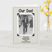 私達のパパ-古い屁の誕生日 カード (黄色い花)