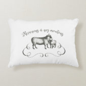 私達のヒツジ-おもしろいなヴィンテージの農場に戻ろう アクセントクッション (正面)