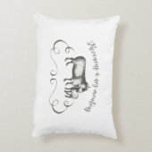 私達のヒツジ-おもしろいなヴィンテージの農場に戻ろう アクセントクッション (裏面(縦))