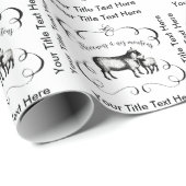 私達のヒツジ-おもしろいなヴィンテージの農場に戻ろう ラッピングペーパー (ロールコーナー)