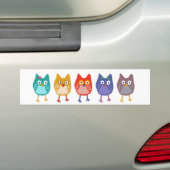 私達のフクロウ バンパーステッカー (車上)