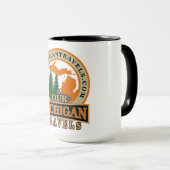 私達のミシガン州は公式のロゴのマグ移動します マグカップ (正面右)
