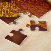 私達のモダンなデジタル芸術の黒いエジプトの王女 ジグソーパズル (側面)