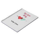 私達のラブストーリーを個人化して下さい ノートブック (左側)