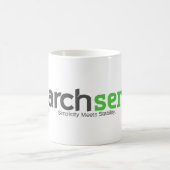 私達のロゴのArchserverのマグ コーヒーマグカップ (中央)