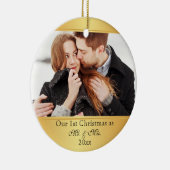 私達の一緒の初めてのクリスマスのカスタム セラミックオーナメント (右)