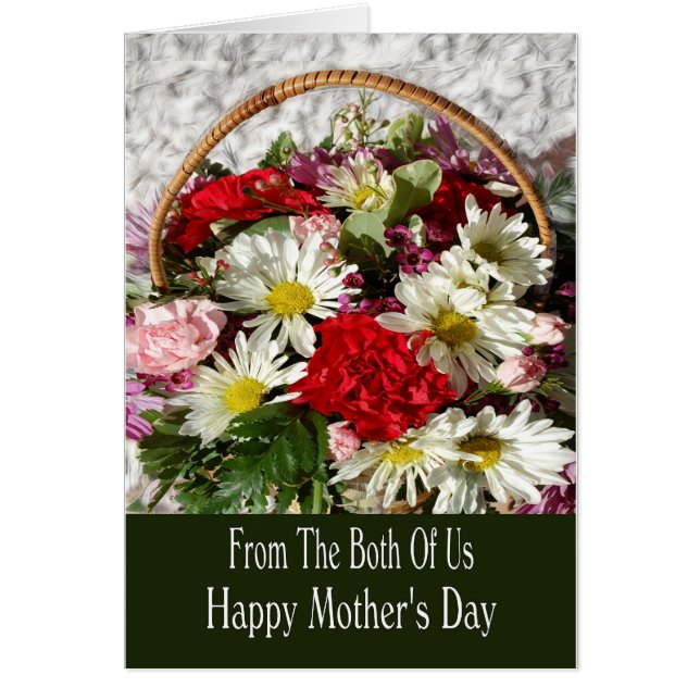 私達の両方からの母の日カード (正面)