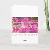 私達の両方からの母の日紫色の花 カード (裏面)