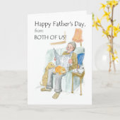 私達の両方からの父の日カード「 カード (黄色い花)