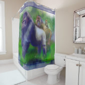 私達の中のゴリラ シャワーカーテン (インサイチュ)