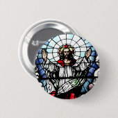 私達の主(ステンドグラス)の復活 缶バッジ (正面&裏面)