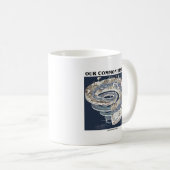 私達の共通の歴史(地球の歴史のタイムラインの螺線形) コーヒーマグカップ (正面右)