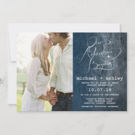 私達の冒険は写真から結婚式招待状を始めます 招待状