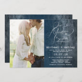 私達の冒険は写真から結婚式招待状を始めます 招待状 (正面/裏面)