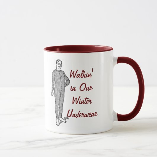 私達の冬の下着のWalkin マグカップ (右)