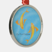 私達の初めてのクリスマスのオーナメント-コイ メタルオーナメント (右)