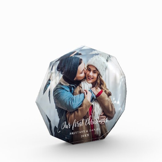 私達の初めてのクリスマスの写真のブロックOをつないで下さい フォトブロック (左)