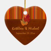 私達の初めてのクリスマスの記念品のオーナメント セラミックオーナメント (裏面)