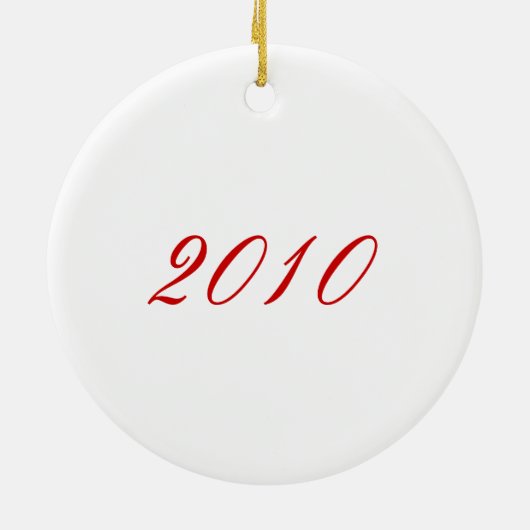 私達の初めてのクリスマスの記念品のオーナメント セラミックオーナメント (裏面)