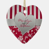 私達の初めてのクリスマスの記念品のオーナメント セラミックオーナメント (右)