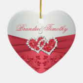 私達の初めてのクリスマスの記念品のオーナメント セラミックオーナメント (裏面)