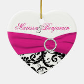 私達の初めてのクリスマスの記念品のオーナメント セラミックオーナメント (裏面)