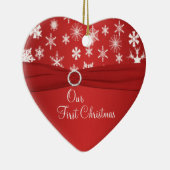 私達の初めてのクリスマスの記念品のオーナメント セラミックオーナメント (右)