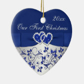 私達の初めてのクリスマスの記念品のオーナメント セラミックオーナメント (右)