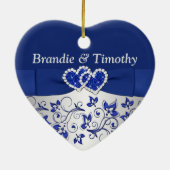 私達の初めてのクリスマスの記念品のオーナメント セラミックオーナメント (裏面)