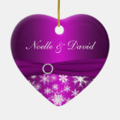 私達の初めてのクリスマスの記念品のオーナメント セラミックオーナメント (裏面)