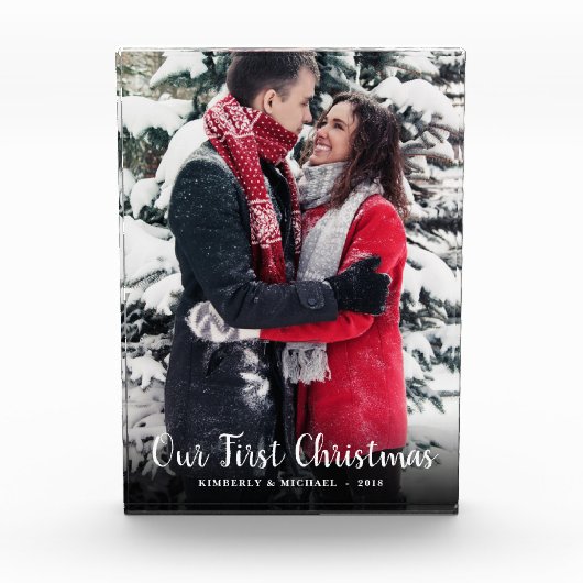 私達の初めてのクリスマスは一緒に休日をつなぎます フォトブロック (正面)