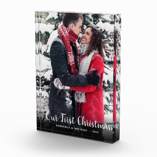 私達の初めてのクリスマスは一緒に休日をつなぎます フォトブロック (右)